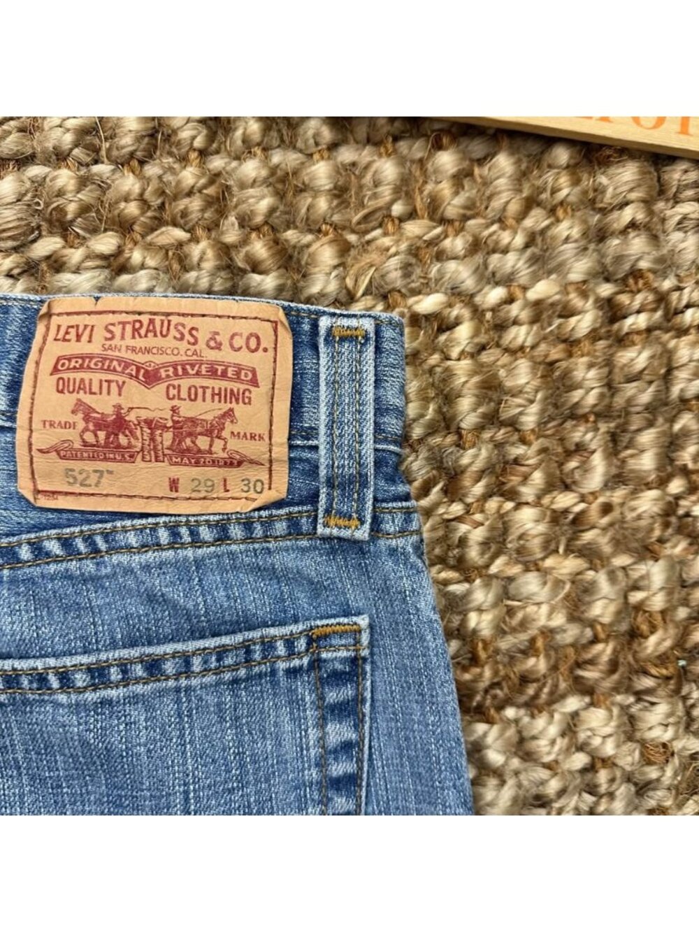 Vintage Levi's 527 Men's Slim Bootcut Denim Jeans Blue W29 L30 100% Cotton
